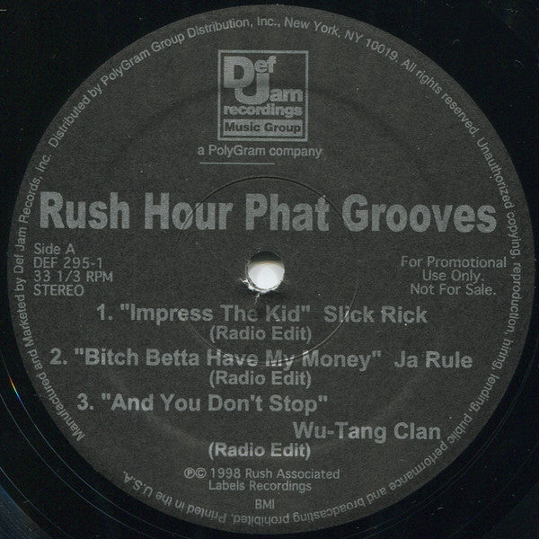 Various : Rush Hour Phat Grooves (12", Promo, Smplr)