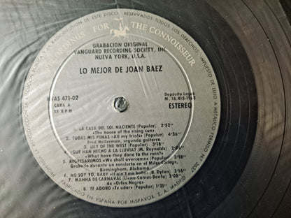 Joan Baez : Lo Mejor De Joan Baez (LP, Comp, RE)