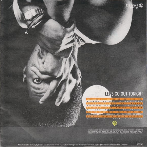 Nile Rodgers : Let's Go Out Tonight (7", Single)