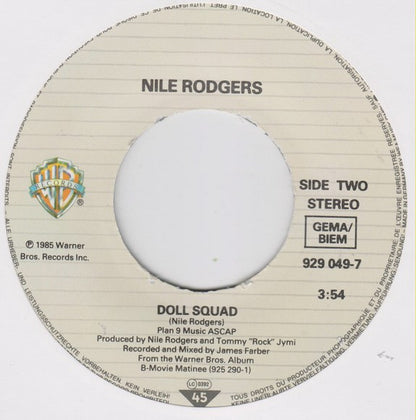Nile Rodgers : Let's Go Out Tonight (7", Single)
