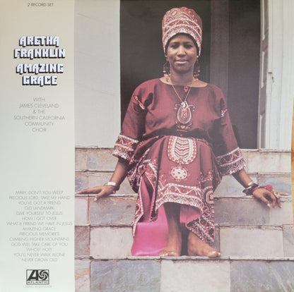 Aretha Franklin With Rev. James Cleveland & The Southern California Community Choir : Amazing Grace (2xLP, Album, RE, 180)