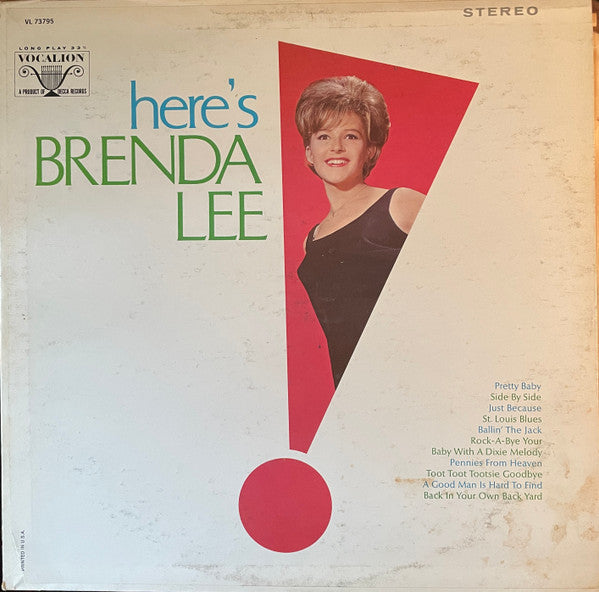 Brenda Lee : Here's Brenda Lee (LP, Album, RE)