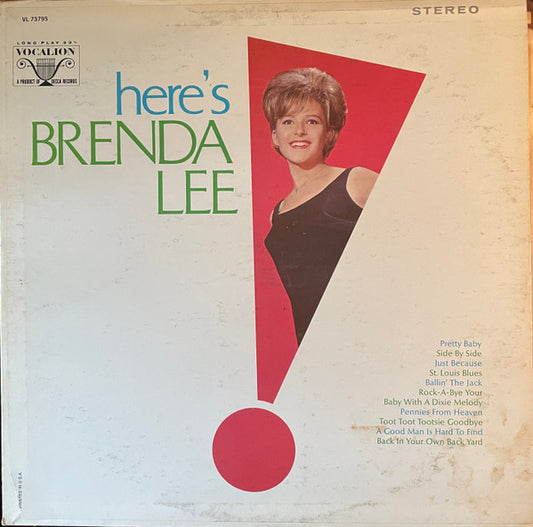 Brenda Lee : Here's Brenda Lee (LP, Album, RE)