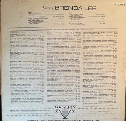 Brenda Lee : Here's Brenda Lee (LP, Album, RE)