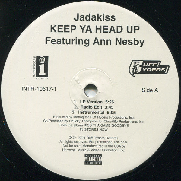 Jadakiss : Keep Ya Head Up (12", Promo)