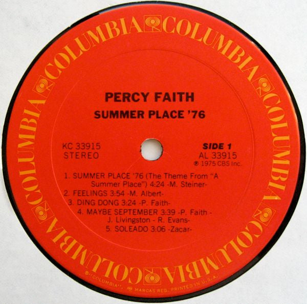 Percy Faith : Summer Place '76 (LP, Album)