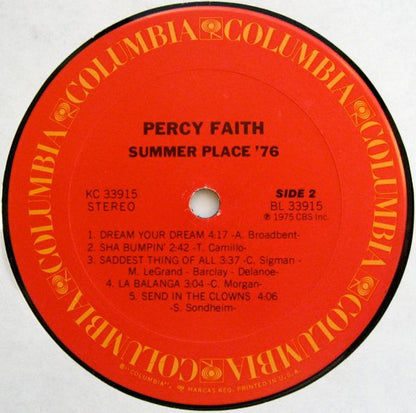 Percy Faith : Summer Place '76 (LP, Album)