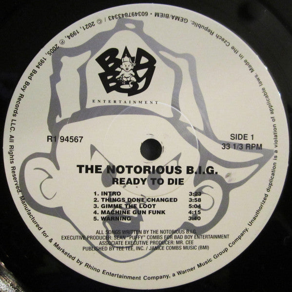 The Notorious BIG* - Ready To Die (2xLP, Album, RE)