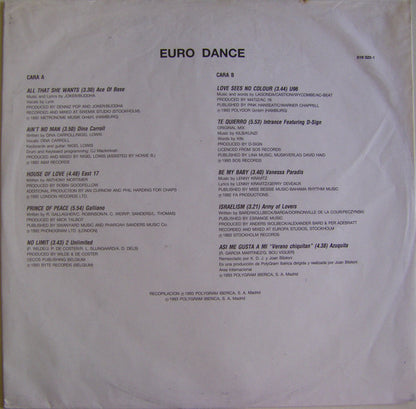 Various : Euro Dance (LP, Comp)
