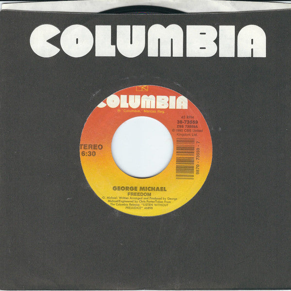 George Michael : Freedom (7", Single, Styrene, Car)