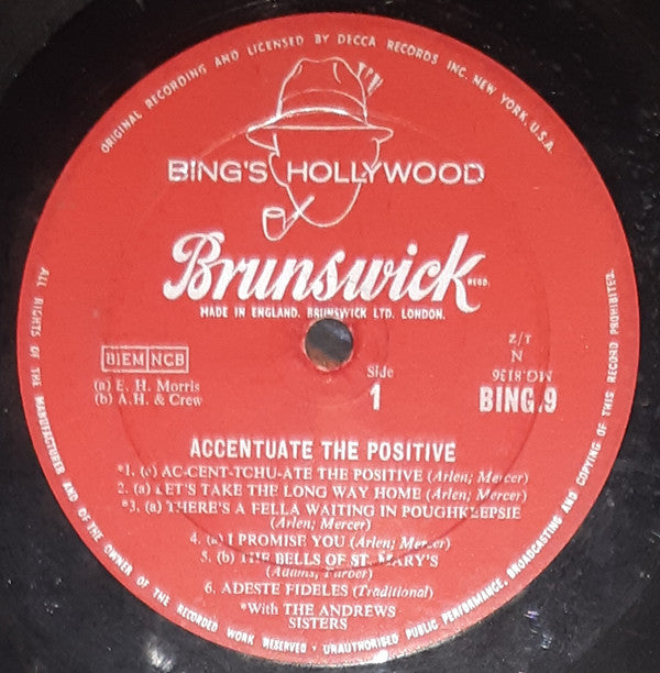 Bing Crosby : Accentuate The Positive (LP, Album, Comp, Mono)