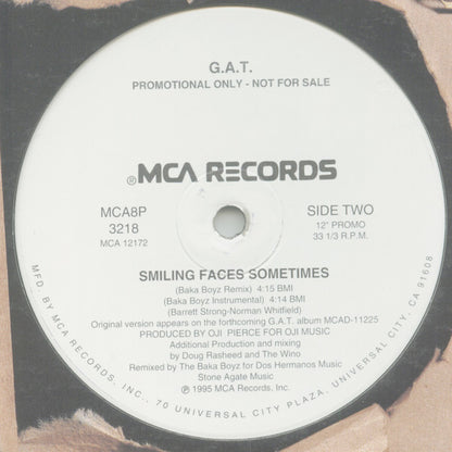 G.A.T. : Smiling Faces Sometimes (12", Promo)
