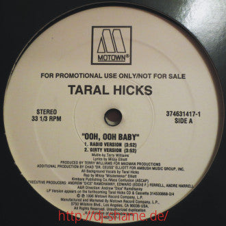 Taral Hicks* - Ooh, Ooh Baby (12", Promo)