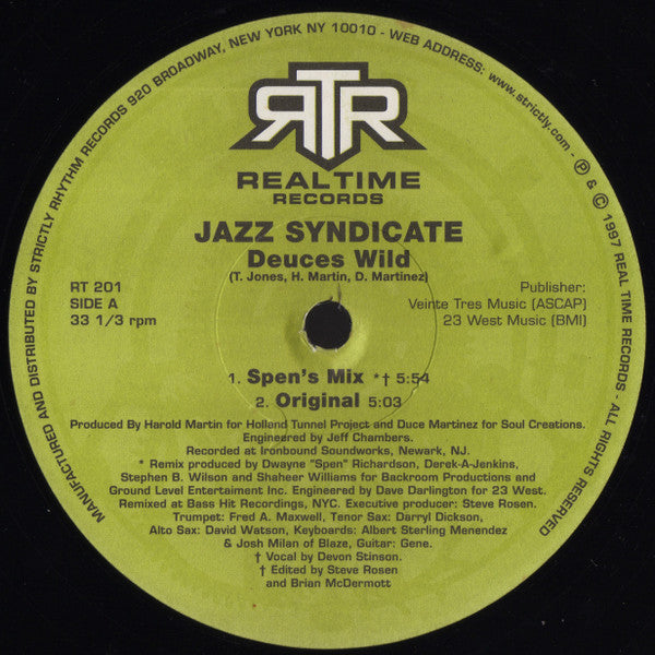 Jazz Syndicate  - Deuces Wild (12")
