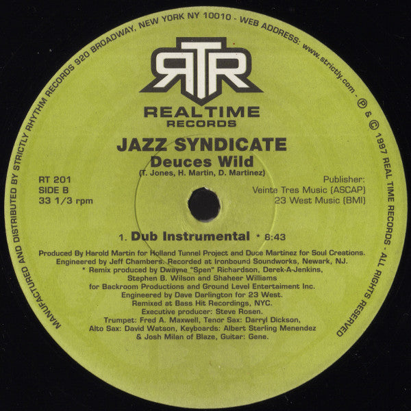 Jazz Syndicate  - Deuces Wild (12")