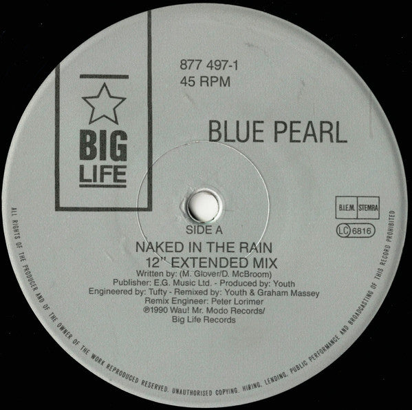 Blue Pearl - Naked In The Rain (12", Single)