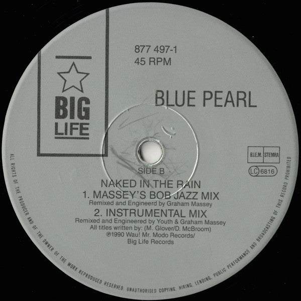 Blue Pearl - Naked In The Rain (12", Single)