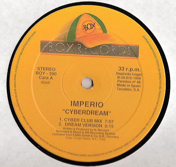 Imperio - Cyberdream (12")