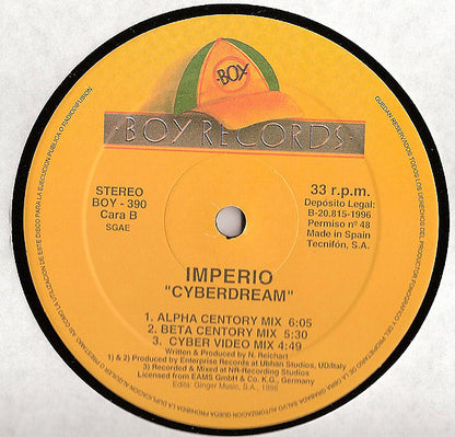 Imperio - Cyberdream (12")