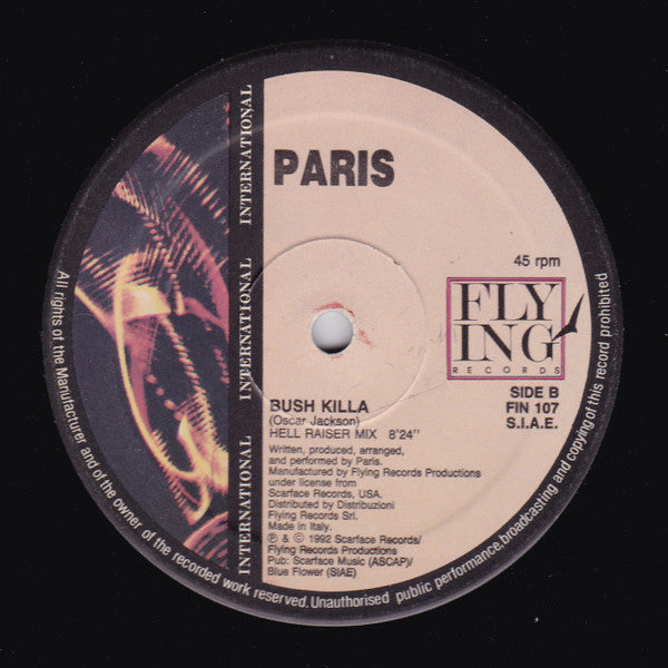 Paris (2) : The Days Of Old / Bush Killa (12")