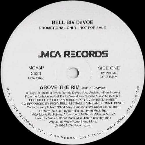 Bell Biv Devoe : Above The Rim (12", Single, Promo)