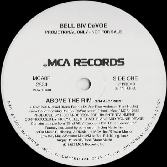 Bell Biv Devoe : Above The Rim (12", Single, Promo)