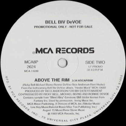 Bell Biv Devoe : Above The Rim (12", Single, Promo)