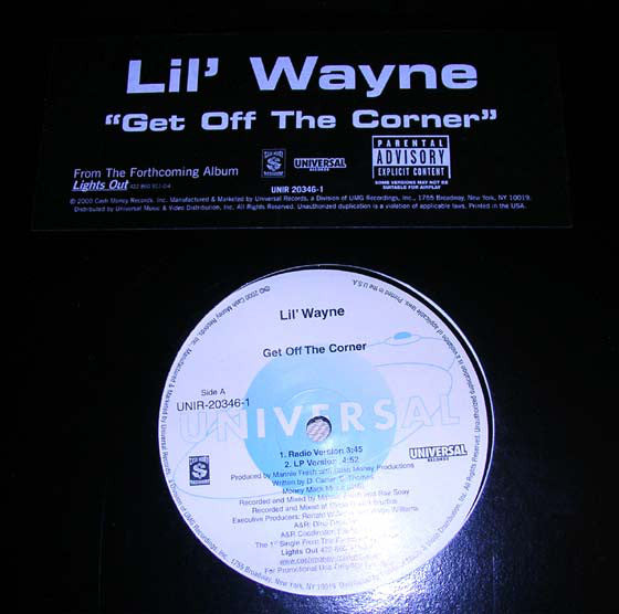 Lil Wayne : Get Off The Corner (12", Promo)