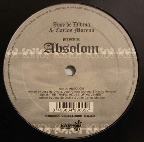 Jose de Divina* & Carlos Moreno* - Absolom (12")