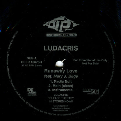Ludacris : Runaway Love / Grew Up A Screw Up (12", Promo)