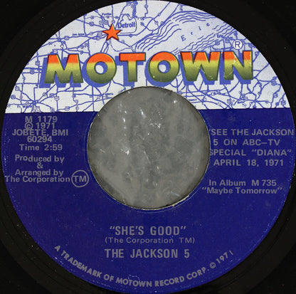 The Jackson 5 : Never Can Say Goodbye  (7", Single, Sup)