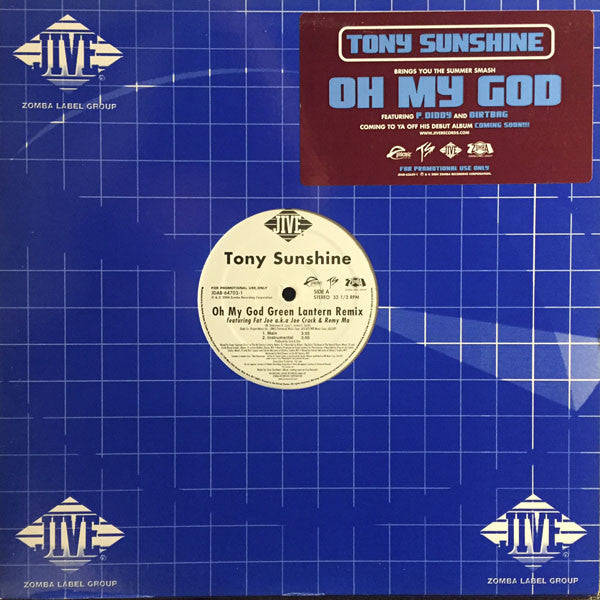 Tony Sunshine - Oh My God (Green Lantern Remix) (12", Promo)
