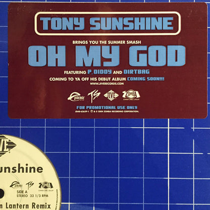 Tony Sunshine - Oh My God (Green Lantern Remix) (12", Promo)