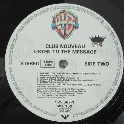 Club Nouveau : Listen To The Message (LP, Album)