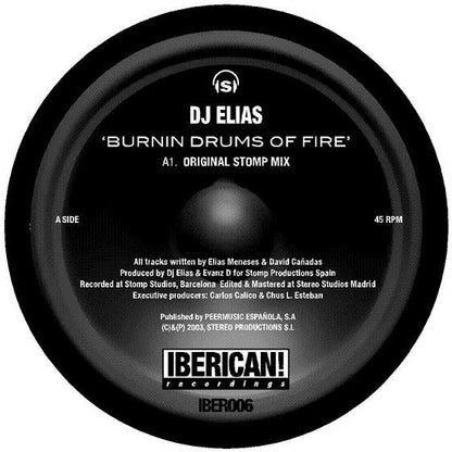 DJ Elias* - Burnin Drums Of Fire (12")