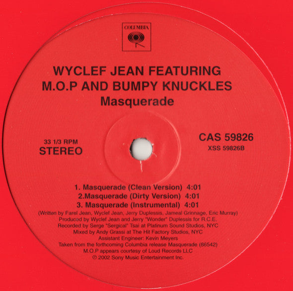 Wyclef Jean Featuring Claudette Ortiz / M.O.P* And Bumpy Knuckles - Two Wrongs / Masquerade (12")