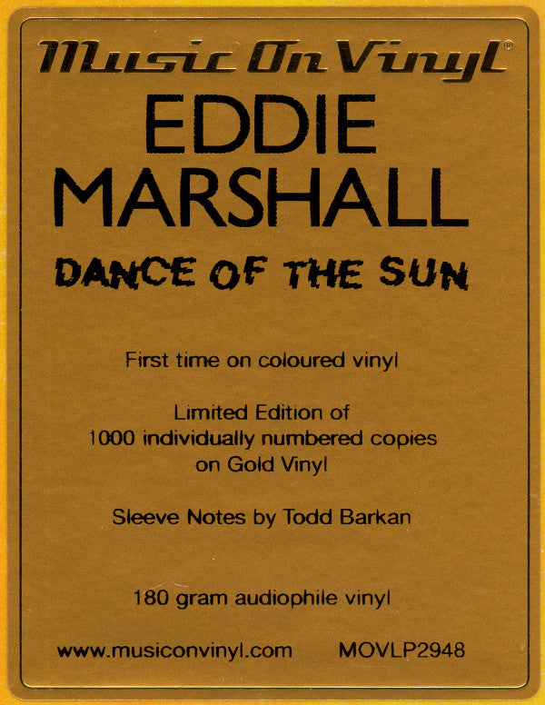 Eddie Marshall  - Dance Of The Sun (LP, Album, Ltd, Num, RE, Gol)