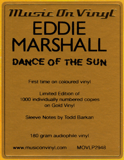 Eddie Marshall  - Dance Of The Sun (LP, Album, Ltd, Num, RE, Gol)