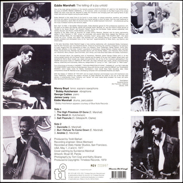 Eddie Marshall  - Dance Of The Sun (LP, Album, Ltd, Num, RE, Gol)