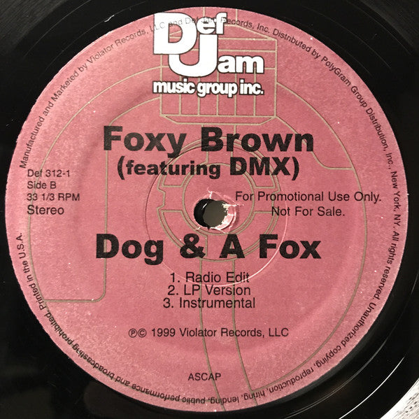 Foxy Brown Featuring Mya : JOB (12", Promo)