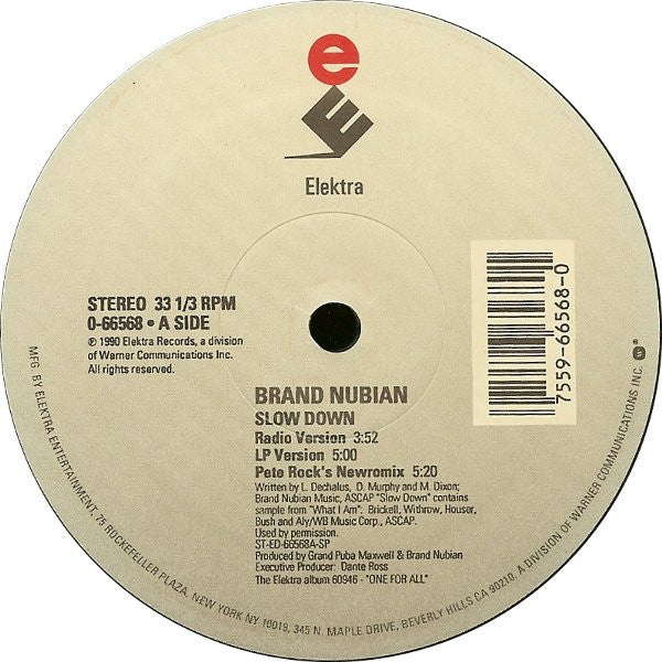 Brand Nubian - Slow Down (12")