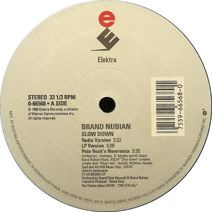Brand Nubian - Slow Down (12")