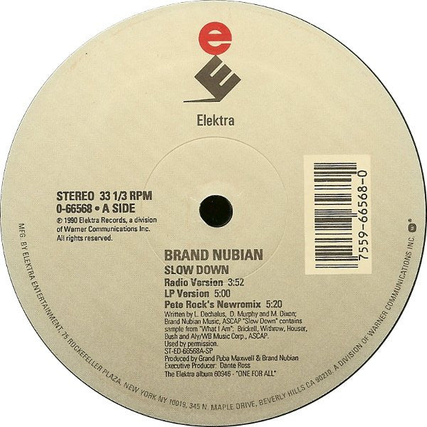 Brand Nubian - Slow Down (12")