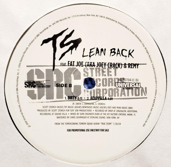 TS* : Lean Back (12", Promo)