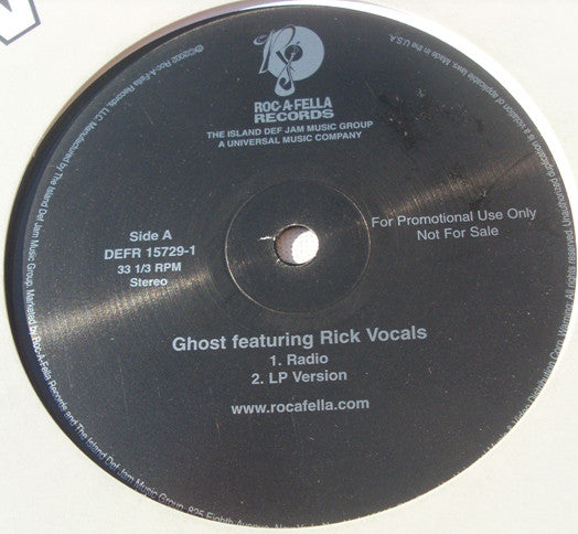 Rick Vocals - Ghost (12", Promo)