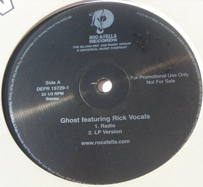Rick Vocals - Ghost (12", Promo)