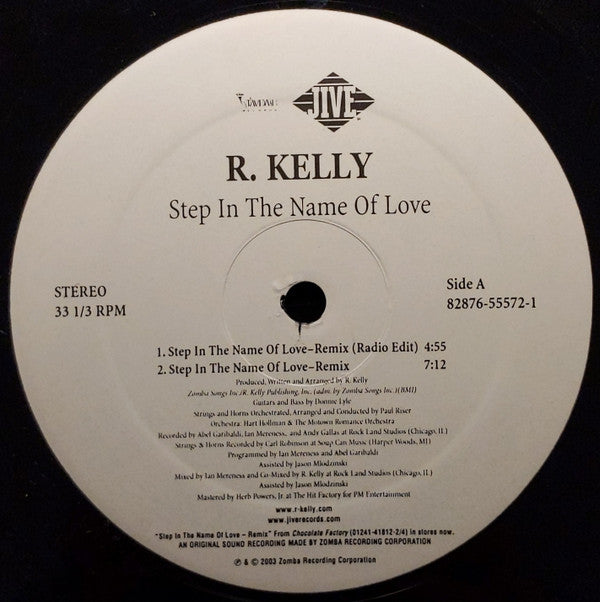 R. Kelly - Step In The Name Of Love (Remix) (12")