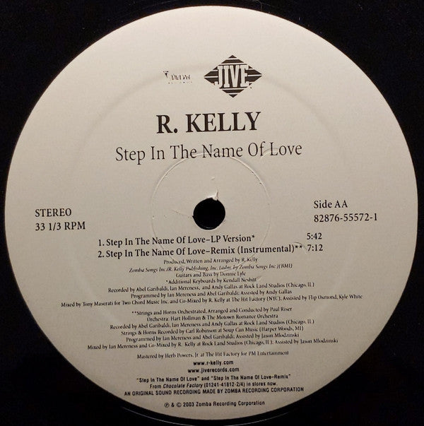 R. Kelly - Step In The Name Of Love (Remix) (12")