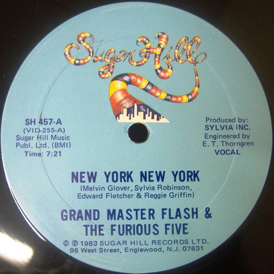 Grandmaster Flash & The Furious Five : New York New York (12")