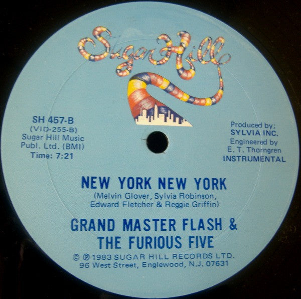 Grandmaster Flash & The Furious Five : New York New York (12")